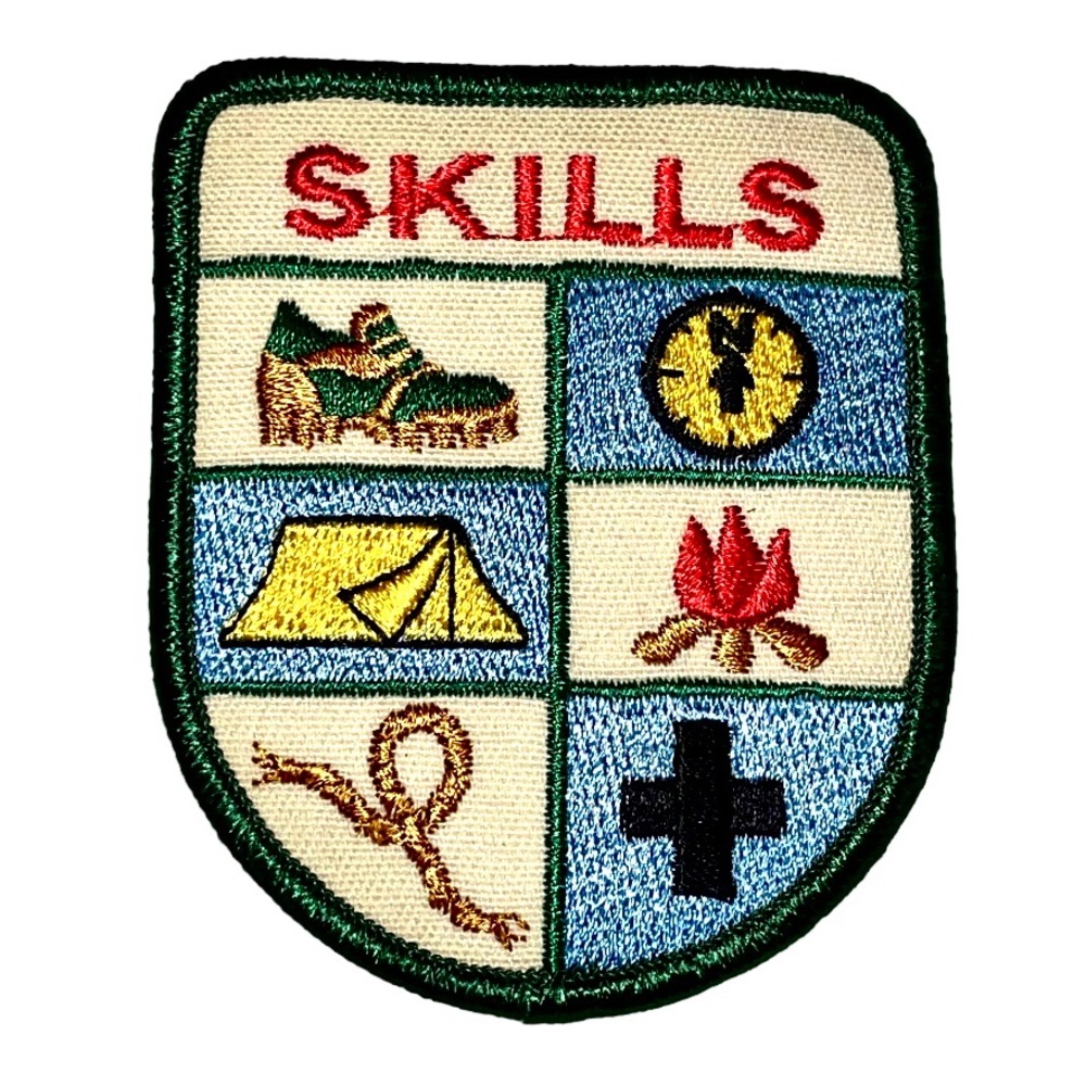 Fun 3" Girl Scout Patch - Skills NEVER USED pristine condition
